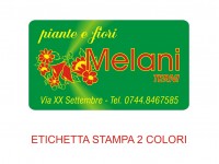 Etichette adesive per fioristi, fiorai e vivaisti (mm 50x28)  (cod.59G)